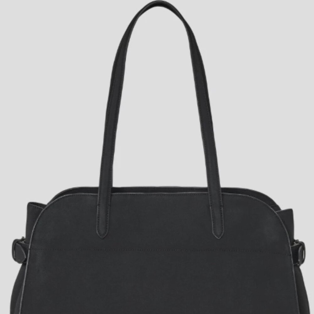 ✨️Solid Soft Satchel Handbag - A New Day™ Black: Double Shoulder Handles, Woven
